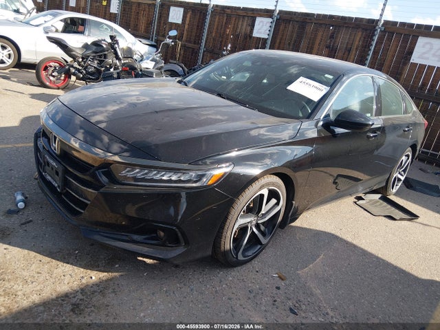 45593900 :رقم المزاد ، 1HGCV1F32NA023658 vin ، 2022 Honda Accord Sport مزاد بيع