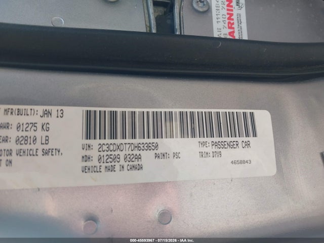 Aukcja sprzedaży 2013 Dodge Charger R/t, vin: 2C3CDXDT7DH633650, numer aukcji: 45593967