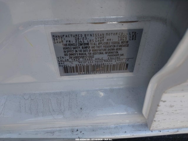 3N1AB8CV6RY210502 Nissan Sentra Sv Xtronic Cvt