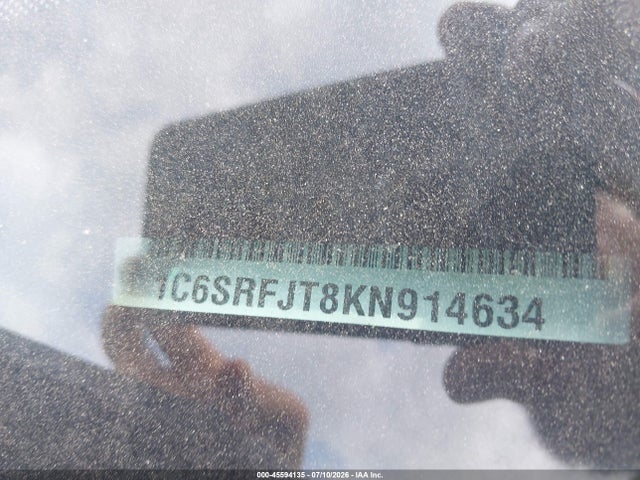 Aukcja sprzedaży 2019 Ram 1500 Laramie, vin: 1C6SRFJT8KN914634, numer aukcji: 45594135