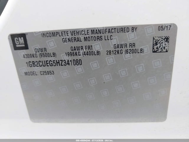 1GB2CUEG5HZ341080 Chevrolet Silverado 2500hd Work Truck