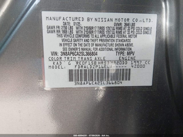 3N8AP6CA2SL366804 Nissan Kicks Sv Fwd