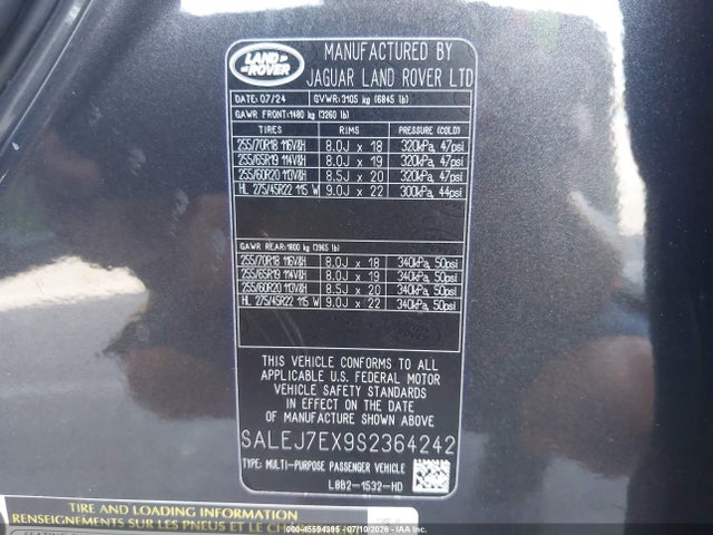 SALEJ7EX9S2364242 Land Rover Defender 110 P300