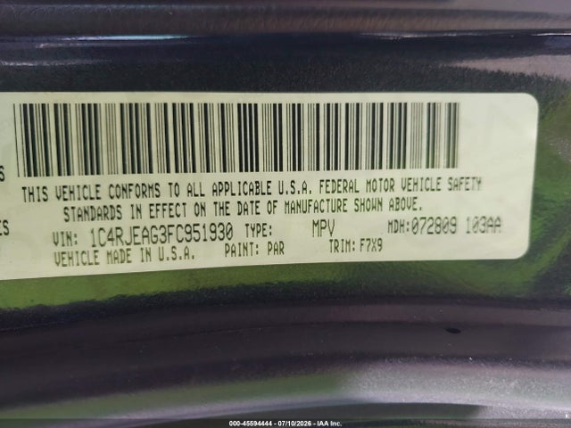 Jeep Grand Cherokee Laredo 2015 1C4RJEAG3FC951930 Image 9