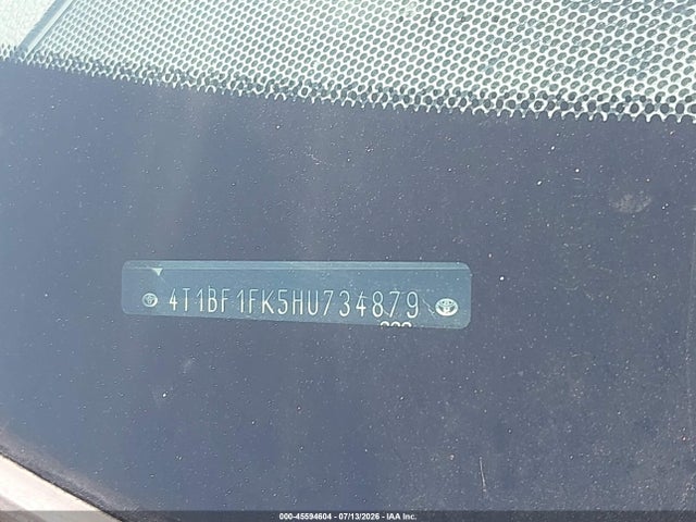 Toyota CAMRY LE 2017 4T1BF1FK5HU734879 Image 9