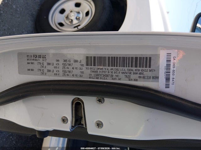 RAM 1500 2017 1C6RR7XT3HS807190 Image 9