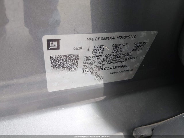 Chevrolet Tahoe Lt 2018 1GNSCBKC1JR388959 Image 9