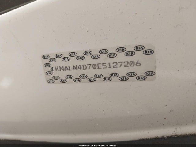 Продажа на аукционе авто 2014 Kia Cadenza Premium, vin: KNALN4D70E5127206, номер лота: 45594762