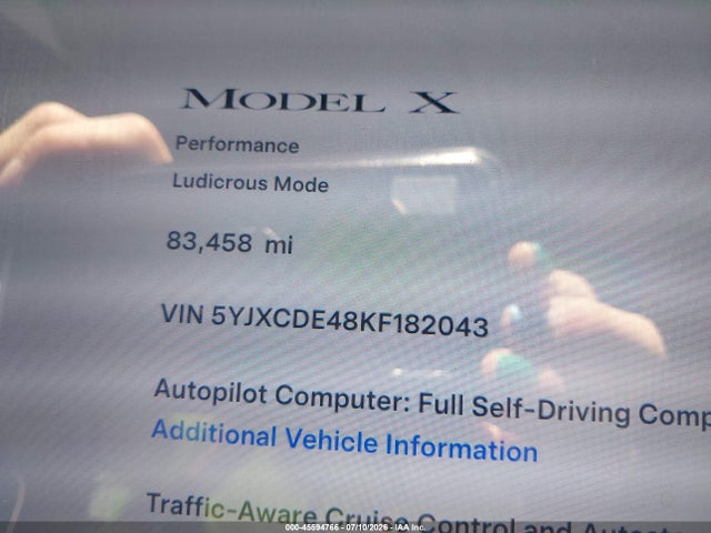Tesla Model X P100d/performance 2019 5YJXCDE48KF182043 Image 15