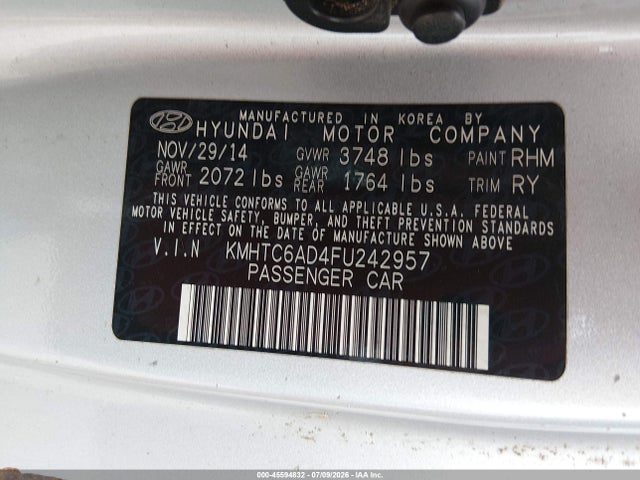 Hyundai Veloster 2015 KMHTC6AD4FU242957 Image 9