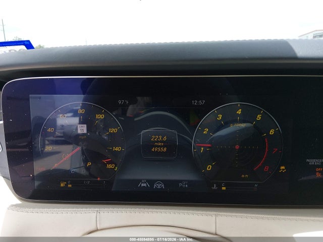 Aukcja sprzedaży 2020 Mercedes-benz S 560 4matic, vin: W1KXJ8GB3LA042202, numer aukcji: 45594895