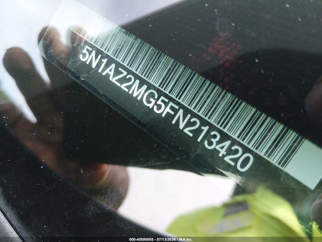 Nissan MURANO SL 2015 5N1AZ2MG5FN213420 Image 9