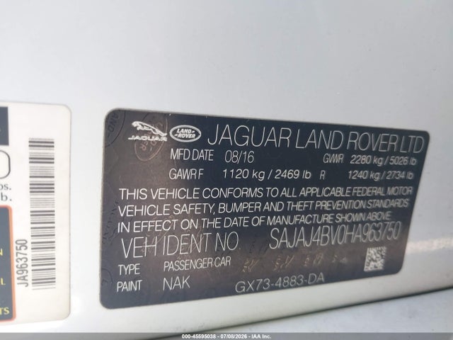SAJAJ4BV0HA963750 Jaguar Xe 35t Premium