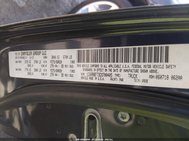 Продажа на аукционе авто 2013 Ram 1500 Express, vin: 1C6RR6FT3DS700405, номер лота: 45595048