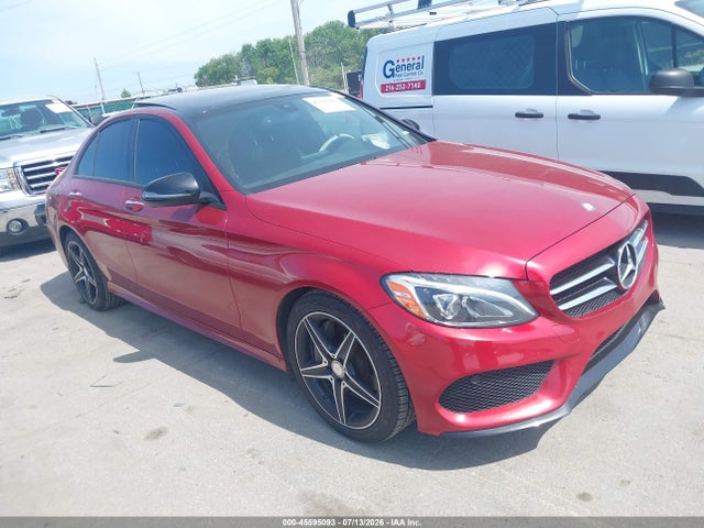 45595093 :رقم المزاد ، 55SWF4KB1GU105865 vin ، 2016 Mercedes-benz C 300 Sport 4matic مزاد بيع