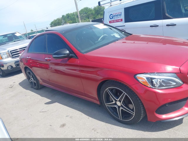45595093 :رقم المزاد ، 55SWF4KB1GU105865 vin ، 2016 Mercedes-benz C 300 Sport 4matic مزاد بيع