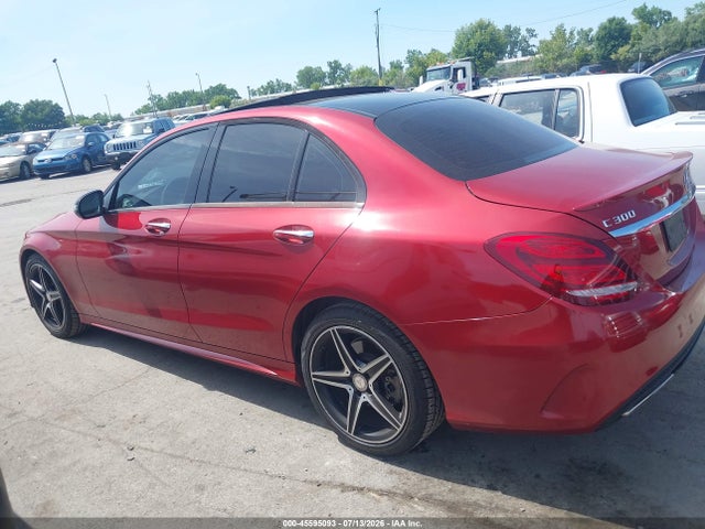 45595093 :رقم المزاد ، 55SWF4KB1GU105865 vin ، 2016 Mercedes-benz C 300 Sport 4matic مزاد بيع