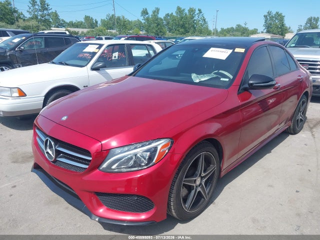 45595093 :رقم المزاد ، 55SWF4KB1GU105865 vin ، 2016 Mercedes-benz C 300 Sport 4matic مزاد بيع