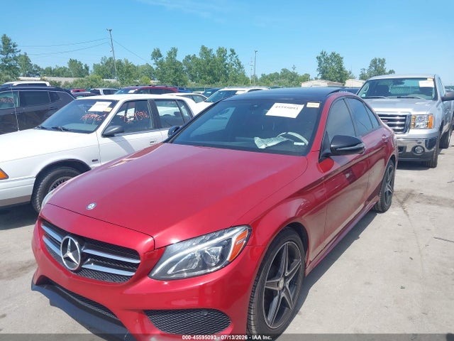45595093 :رقم المزاد ، 55SWF4KB1GU105865 vin ، 2016 Mercedes-benz C 300 Sport 4matic مزاد بيع