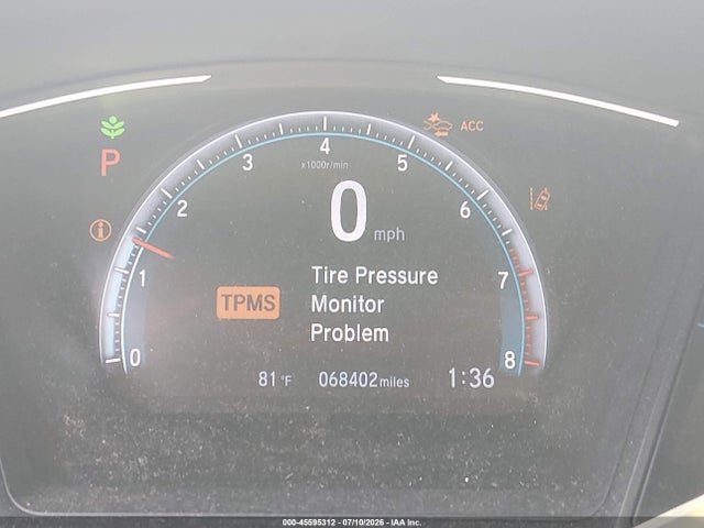2019 Honda Civic Lx მანქანა იყიდება აუქციონზე, vin: 2HGFC2F61KH581436, აუქციონის ნომერი: 45595312