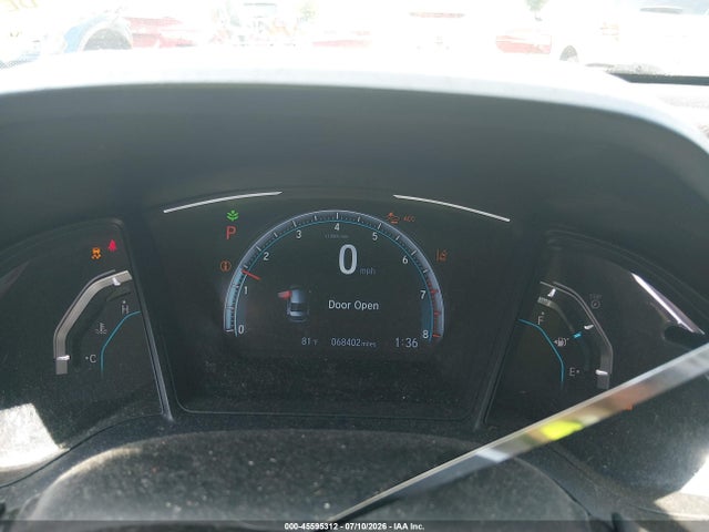 2019 Honda Civic Lx მანქანა იყიდება აუქციონზე, vin: 2HGFC2F61KH581436, აუქციონის ნომერი: 45595312