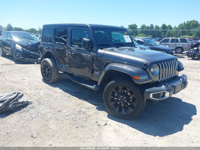 Продажа на аукционе авто 2021 Jeep Wrangler 4xe Unlimited Sahara 4x4, vin: 1C4JJXP69MW859952, номер лота: 45595399