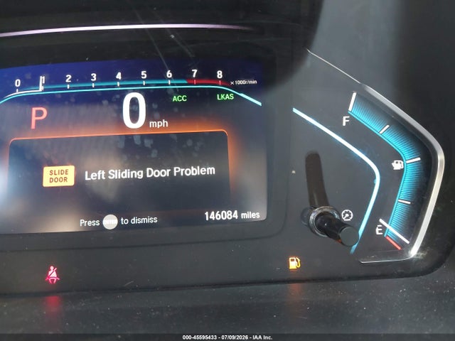 2019 Honda Odyssey Touring მანქანა იყიდება აუქციონზე, vin: 5FNRL6H81KB081896, აუქციონის ნომერი: 45595433