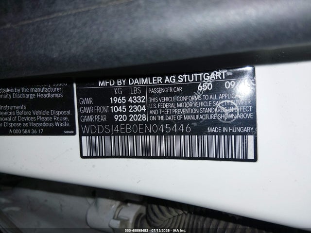 Mercedes-Benz CLA 250 2014 WDDSJ4EB0EN045446 Image 9