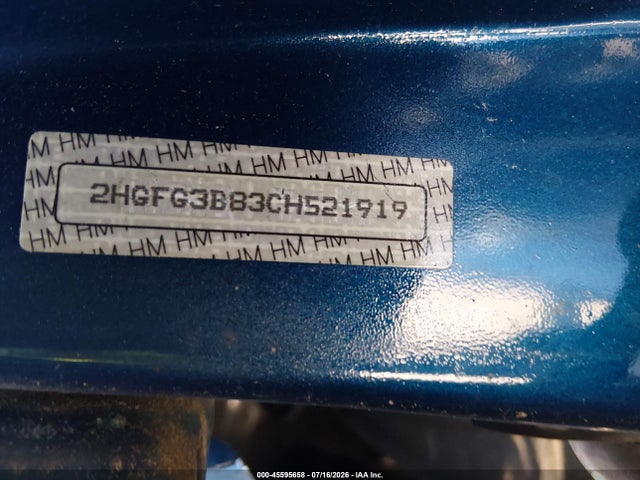 Aukcja sprzedaży 2012 Honda Civic Ex, vin: 2HGFG3B83CH521919, numer aukcji: 45595658