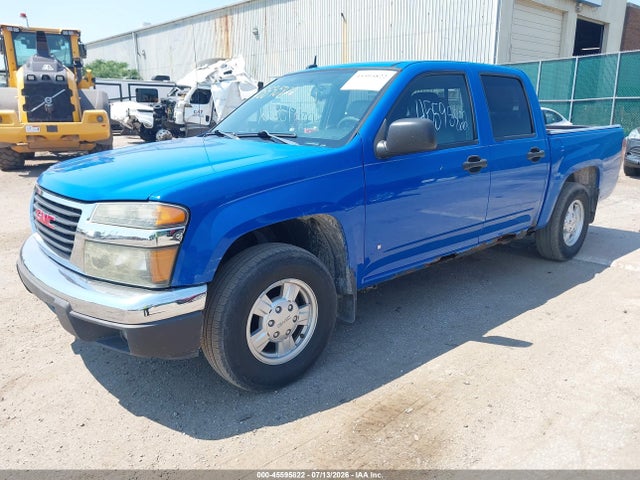 45595822 :رقم المزاد ، 1GTCS139578100033 vin ، 2007 Gmc Canyon Sle1 مزاد بيع