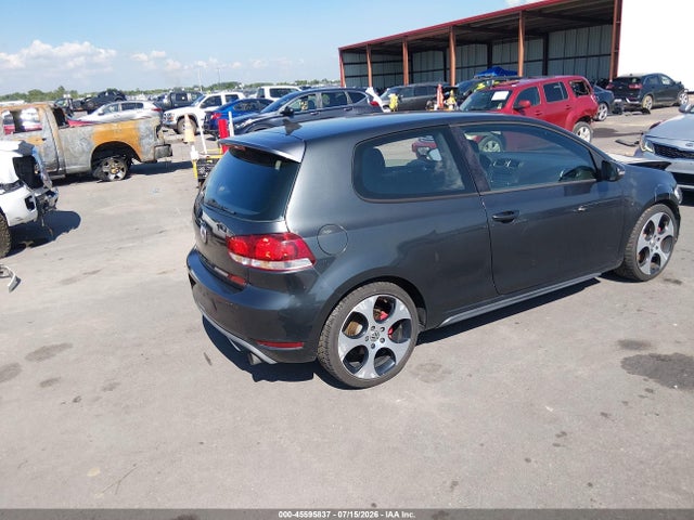 2012 Volkswagen Gti 2-door მანქანა იყიდება აუქციონზე, vin: WVWFV7AJ3CW244593, აუქციონის ნომერი: 45595837