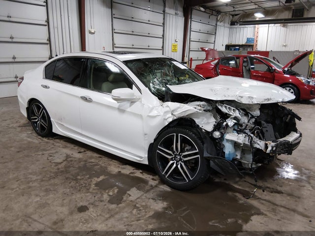2017 Honda Accord Touring V6 მანქანა იყიდება აუქციონზე, vin: 1HGCR3F90HA012683, აუქციონის ნომერი: 45595902