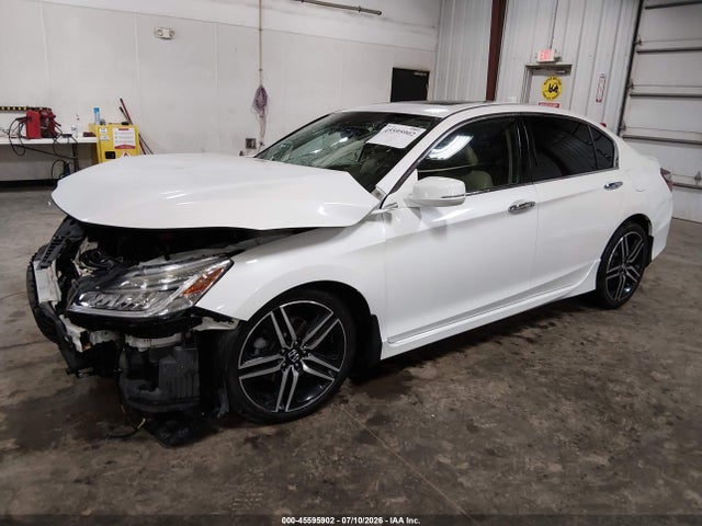 2017 Honda Accord Touring V6 მანქანა იყიდება აუქციონზე, vin: 1HGCR3F90HA012683, აუქციონის ნომერი: 45595902