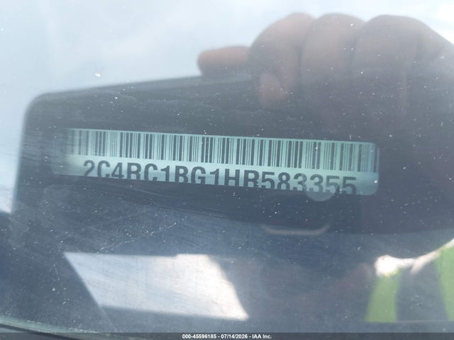 Продаж на аукціоні авто 2017 Chrysler Pacifica Touring-l, vin: 2C4RC1BG1HR583355, номер лоту: 45596185