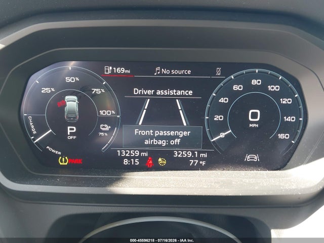 45596218 :رقم المزاد ، WA1ACBFZ7PP057708 vin ، 2023 Audi Q4 E-tron Premium 40 Rwd مزاد بيع