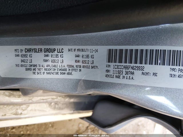 Chrysler 200 Limited 2015 1C3CCCAB6FN629932 Image 9
