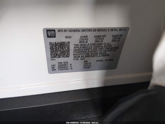 GMC Terrain Fwd Elevation 2026 3GKALMEG6TL178855 Image 9