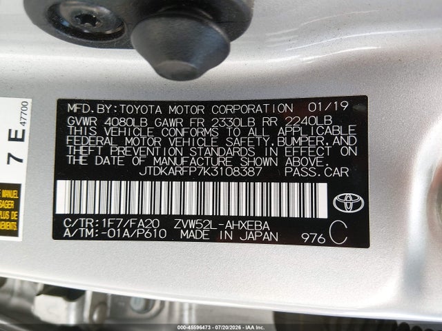 Toyota Prius Prime Plus 2019 JTDKARFP7K3108387 Image 9