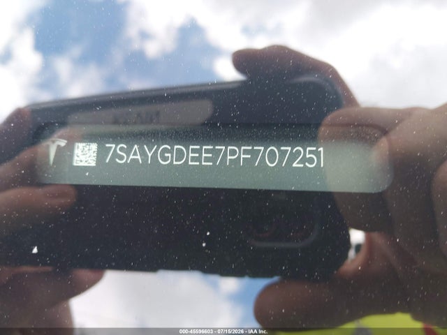Продаж на аукціоні авто 2023 Tesla Model Y Awd/long Range Dual Motor All-wheel Drive, vin: 7SAYGDEE7PF707251, номер лоту: 45596603