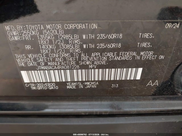 JTMABACA4RA081228 Toyota BZ4X XLE