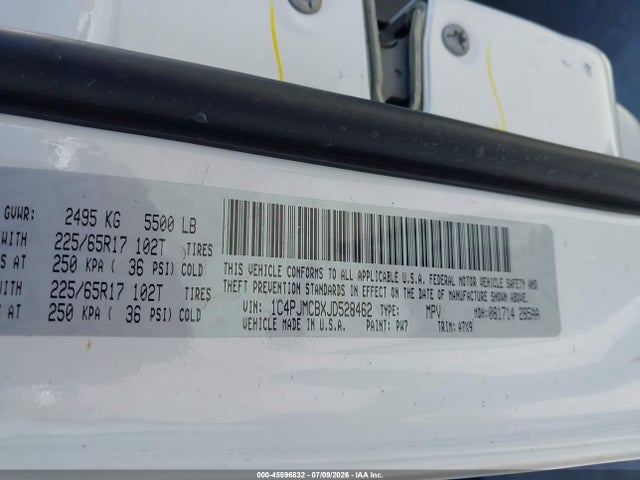 Jeep Cherokee Latitude 4x4 2018 1C4PJMCBXJD528462 Image 9