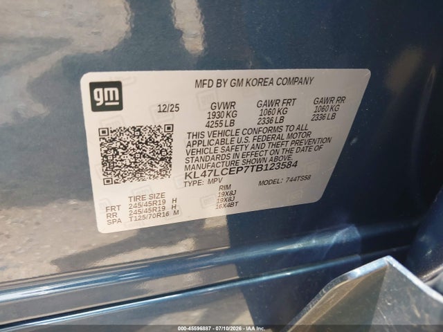 Продажа на аукционе авто 2026 Buick Envista Avenir Fwd, vin: KL47LCEP7TB123584, номер лота: 45596887