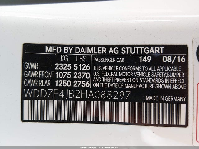 Mercedes-Benz E 300 2017 WDDZF4JB2HA088297 Image 9