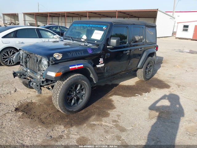 Продаж на аукціоні авто 2022 Jeep Wrangler Unlimited Willys 4x4, vin: 1C4HJXDG0NW194663, номер лоту: 45596932
