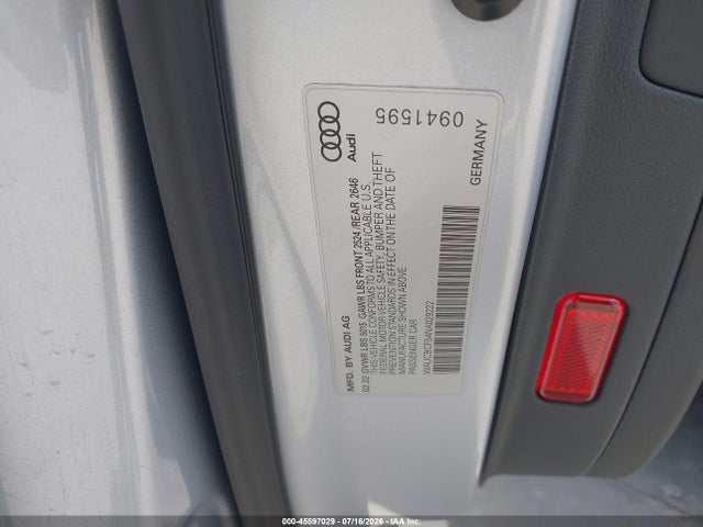 Aukcja sprzedaży 2022 Audi A5 Sportback Premium Plus 40 Tfsi Quattro S Tronic, vin: WAUCBCF54NA029222, numer aukcji: 45597029