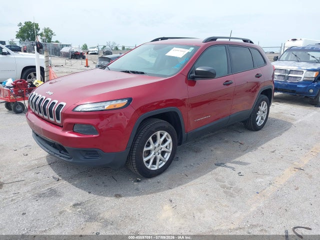 2016 Jeep Cherokee Sport მანქანა იყიდება აუქციონზე, vin: 1C4PJLAB0GW216872, აუქციონის ნომერი: 45597091