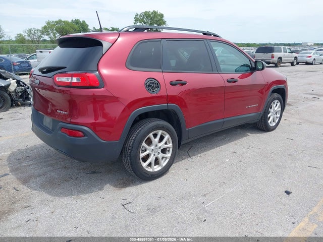 2016 Jeep Cherokee Sport მანქანა იყიდება აუქციონზე, vin: 1C4PJLAB0GW216872, აუქციონის ნომერი: 45597091