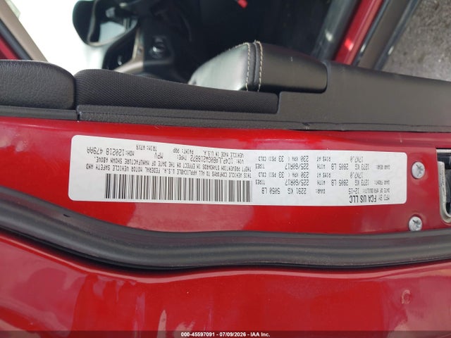 2016 Jeep Cherokee Sport მანქანა იყიდება აუქციონზე, vin: 1C4PJLAB0GW216872, აუქციონის ნომერი: 45597091