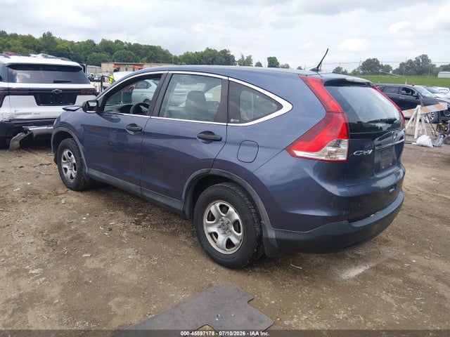 2012 Honda Cr-v Lx მანქანა იყიდება აუქციონზე, vin: 5J6RM3H3XCL027411, აუქციონის ნომერი: 45597178
