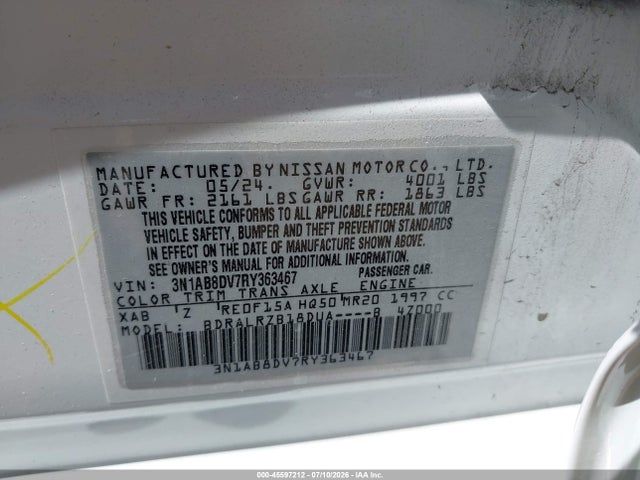 Nissan Sentra Sr Xtronic Cvt 2024 3N1AB8DV7RY363467 Image 9
